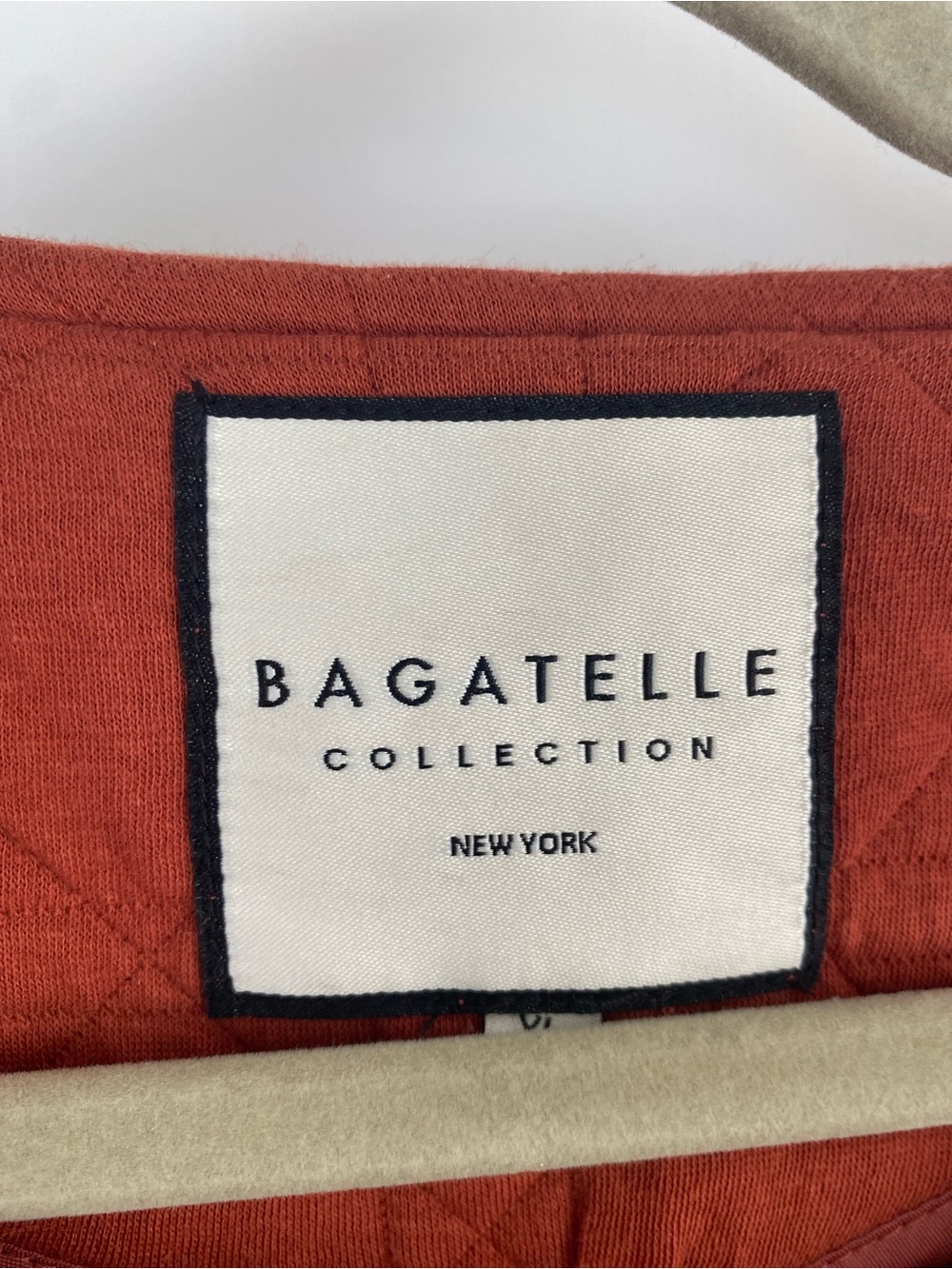 bagatelle Quilted Button-Front Jacket in Rust - Picture 2 of 6